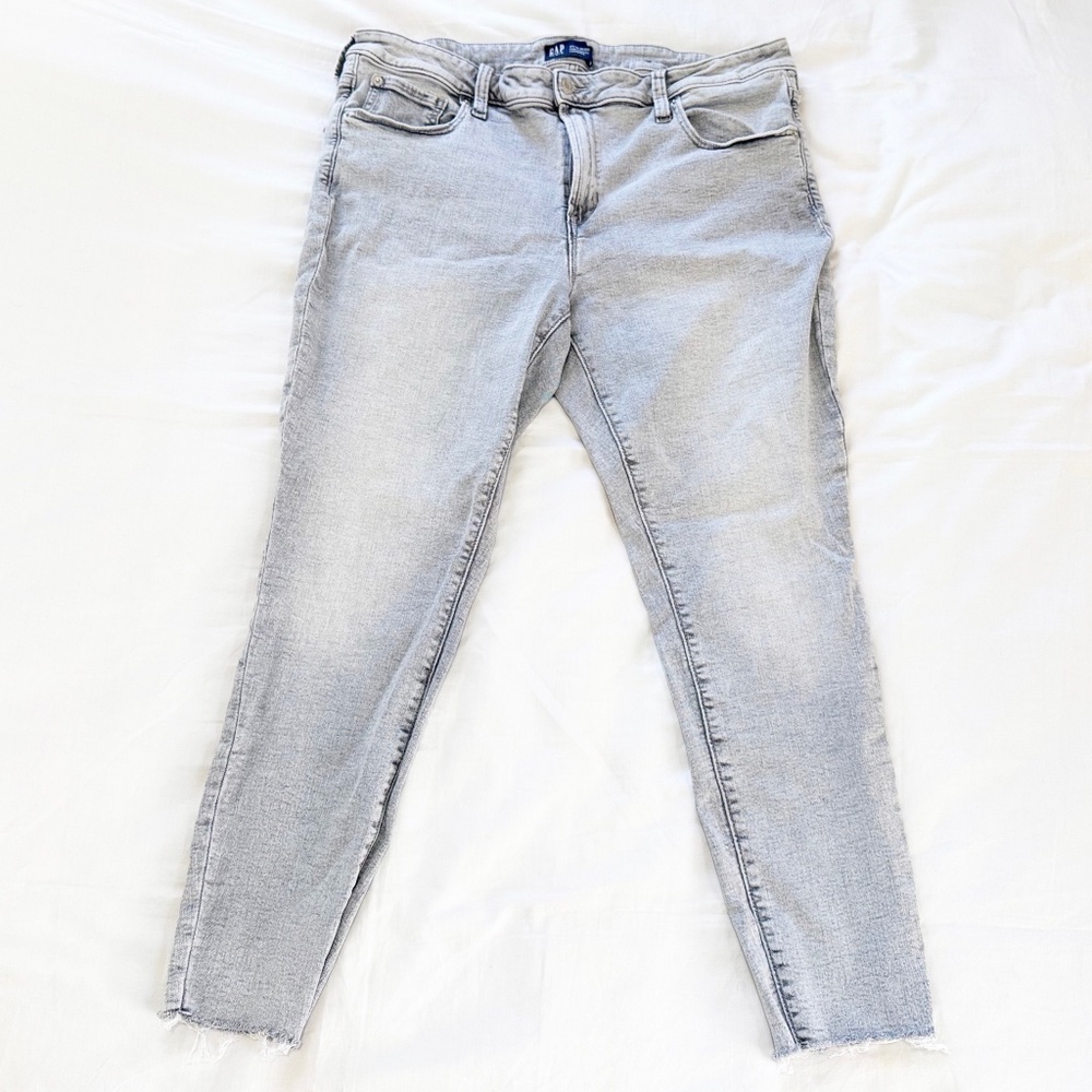 GAP Denim Universal Ankle Stretch Legging Women Plus Size 35R Gray